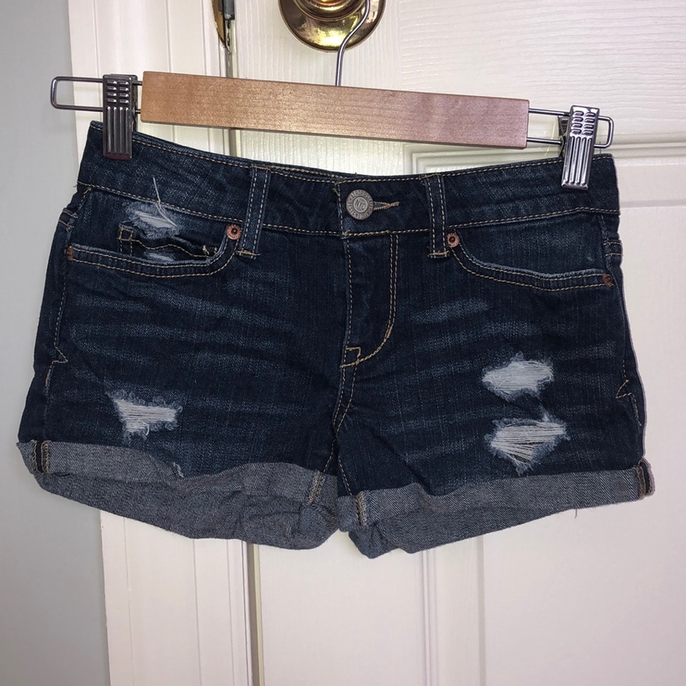 Jean shorts with rips for kids